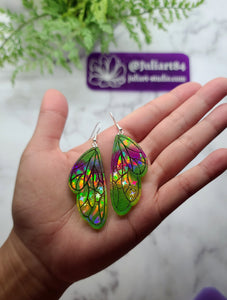 2.1 inch HOLO Fairy Wings Earrings Silicone Mold for Resin