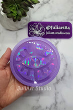 Load image into Gallery viewer, 4 inch HOLO Evil Eye Coaster Silicone Mold for Resin
