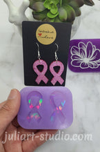 Load image into Gallery viewer, 1.5 inch HOLO Ribbon Earrings Silicone Mold for Resin
