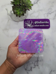 4 inch HOLO SQUARE Insert Silicone Mold for Resin
