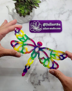 6.75 inch HOLO LARGE Dragonfly Silicone Mold for Resin