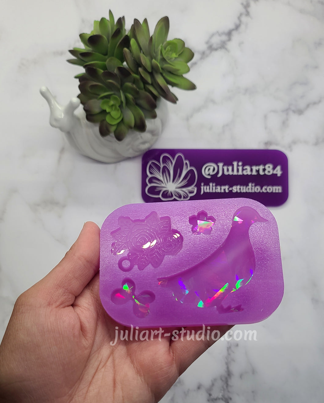 2.75 inch HOLO Duck Silicone Mold for Resin