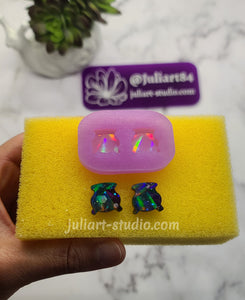 0.6 inch HOLO Cauldron Studs Silicone Mold for Resin