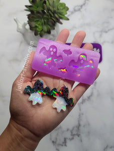 1.5 inch HOLO Ghost Earrings Silicone Mold for Resin