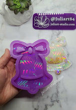 Load image into Gallery viewer, 4.5 inch HOLO Jingle Bell Silicone Mold for Resin
