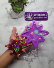 Load image into Gallery viewer, 4.5 inch HOLO Eight-Point Star Silicone Mold for Resin

