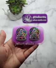 Load image into Gallery viewer, 1.6 inch HOLO Snow Globe Earrings Silicone Mold for Resin
