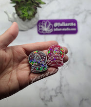 Load image into Gallery viewer, 1.6 inch HOLO Snow Globe Earrings Silicone Mold for Resin
