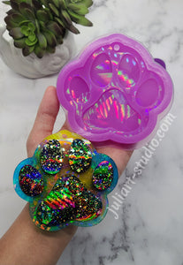 3.75 inch HOLO Ornament (PAW Shape) Silicone Mold for Resin