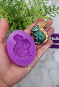 2 inch Squirrel Silicone Mold for Resin