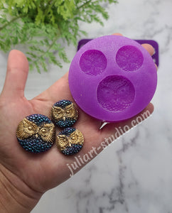 Owl Jewelry Set Silicone Mold for Resin casting