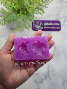3D Turtle Set Silicone Mold for Resin