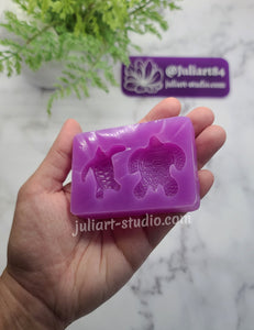 3D Turtle Set Silicone Mold for Resin