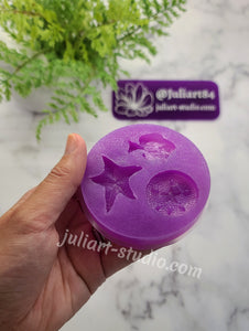 3D Mini Sea Charms Silicone Mold for Resin