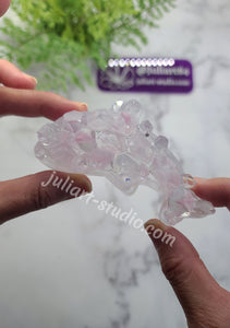 3.8 inch Crystal Dolphin Silicone Mold for Resin