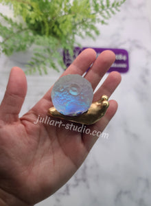 2.25 inch 3D Moon Snail Silicone Mold for Resin