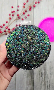 4 inch Round Druzy Coaster (#DC-R) Silicone Mold for Resin