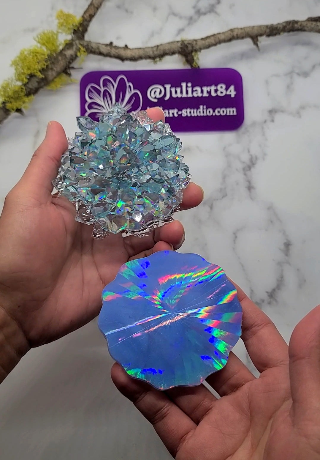 5 inch HOLO Snowflake Silicone Mold for Resin – JuliArtStudio