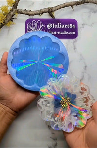 4.5 inch HOLO Flower Silicone Mold for Resin