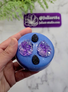 1.25 inch Druzy Teardrop Cabochon Silicone Mold for Resin casting