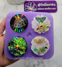 Load image into Gallery viewer, HOLO Phone Grip Palette Silicone Mold for Resin
