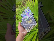 Load and play video in Gallery viewer, 9.5 inch Floral Crystal Silicone Mold for Resin casting
