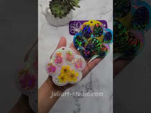 Load and play video in Gallery viewer, 3.75 inch HOLO Ornament (PAW Shape) Silicone Mold for Resin
