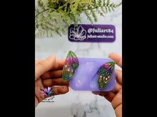 Load and play video in Gallery viewer, 2.1 inch HOLO Fairy Wings Earrings Silicone Mold for Resin
