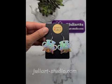 Load and play video in Gallery viewer, 1.5 inch HOLO Cauldron Earrings Silicone Mold for Resin

