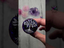 Load and play video in Gallery viewer, 1.75 inch Tree Of Life Phone Grip Silicone Mold for Resin casting
