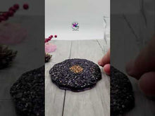 Load and play video in Gallery viewer, 4 inch Druzy Agate Coaster (#DC-A)  Silicone Mold for Resin casting
