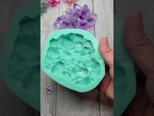 Load and play video in Gallery viewer, Large Chunky Crystal ROCK Silicone Mold for Resin
