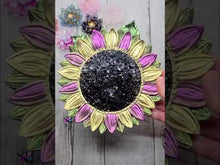 Load and play video in Gallery viewer, 7.5 inch Druzy Sunflower Dish Silicone Mold for Resin
