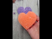 Load and play video in Gallery viewer, 3.5 inch Heart Druzy Insert Silicone Mold for Resin

