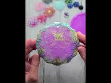 Load and play video in Gallery viewer, 4 inch Hydrangeas Coaster Silicone Mold for Resin Coasters
