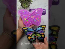 Load and play video in Gallery viewer, 6.5 inch HOLO Large Butterfly Silicone Mold for Resin
