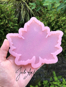 5.25 inch Maple Leaf Silicone Mold for Resin or Concrete Coasters