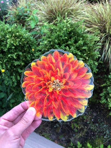 5.5 inch Agate/ Flower Silicone Mold for Resin or Concrete