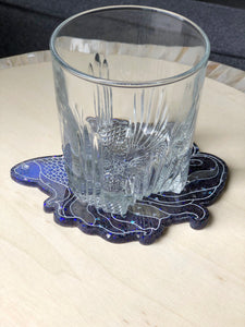 5 inch Beta Fish Silicone Mold for Resin or Concrete Coasters