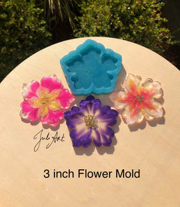 3 inch Small Flower Silicone Mold for Resin casting – JuliArtStudio