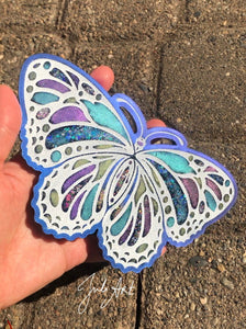 7 inch Butterfly Silicone Mold for Resin casting