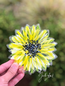 5.25 inch Sunflower Silicone Mold for Resin casting