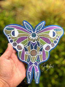 7.5 inch Luna Moth Silicone Mold for Resin casting