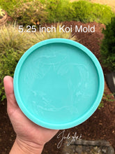 Load image into Gallery viewer, 5.25 inch or 4 inch Koi Coaster Silicone Mold for Resin casting
