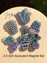Load image into Gallery viewer, 2.75 inch Succulent Magnet Set Silicone Mold for Resin casting

