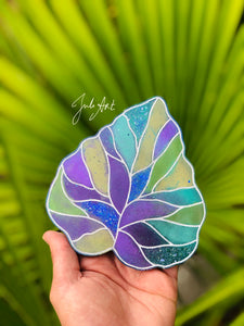 5 inch Cordate Leaf Silicone Mold for Resin Coasters